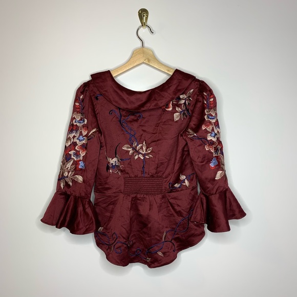 Free People Beautiful Dreams Embroidered T… - Picture 3 of 8